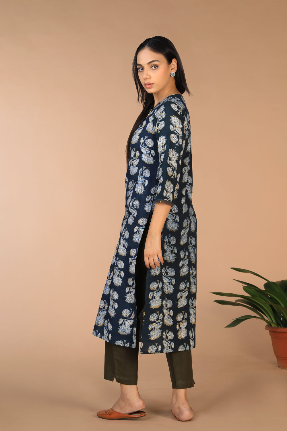 Bagru block printed ethnic Kurti