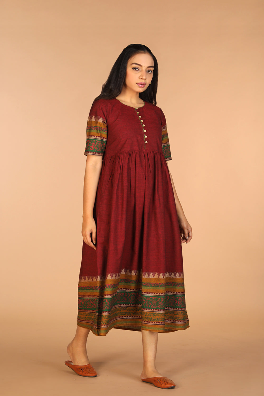 Woven ethnic dress