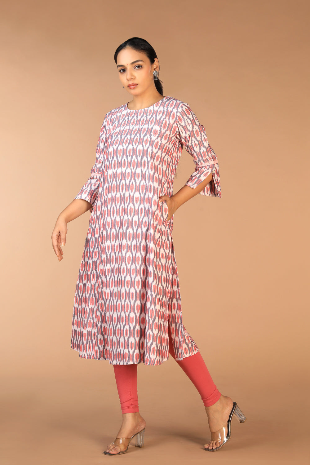 Cotton Pochampally Ikat kurti