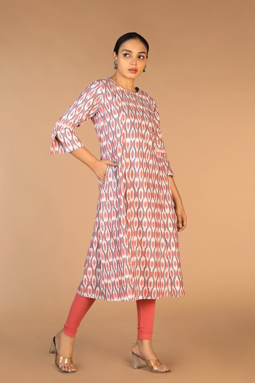 Cotton Pochampally Ikat kurti