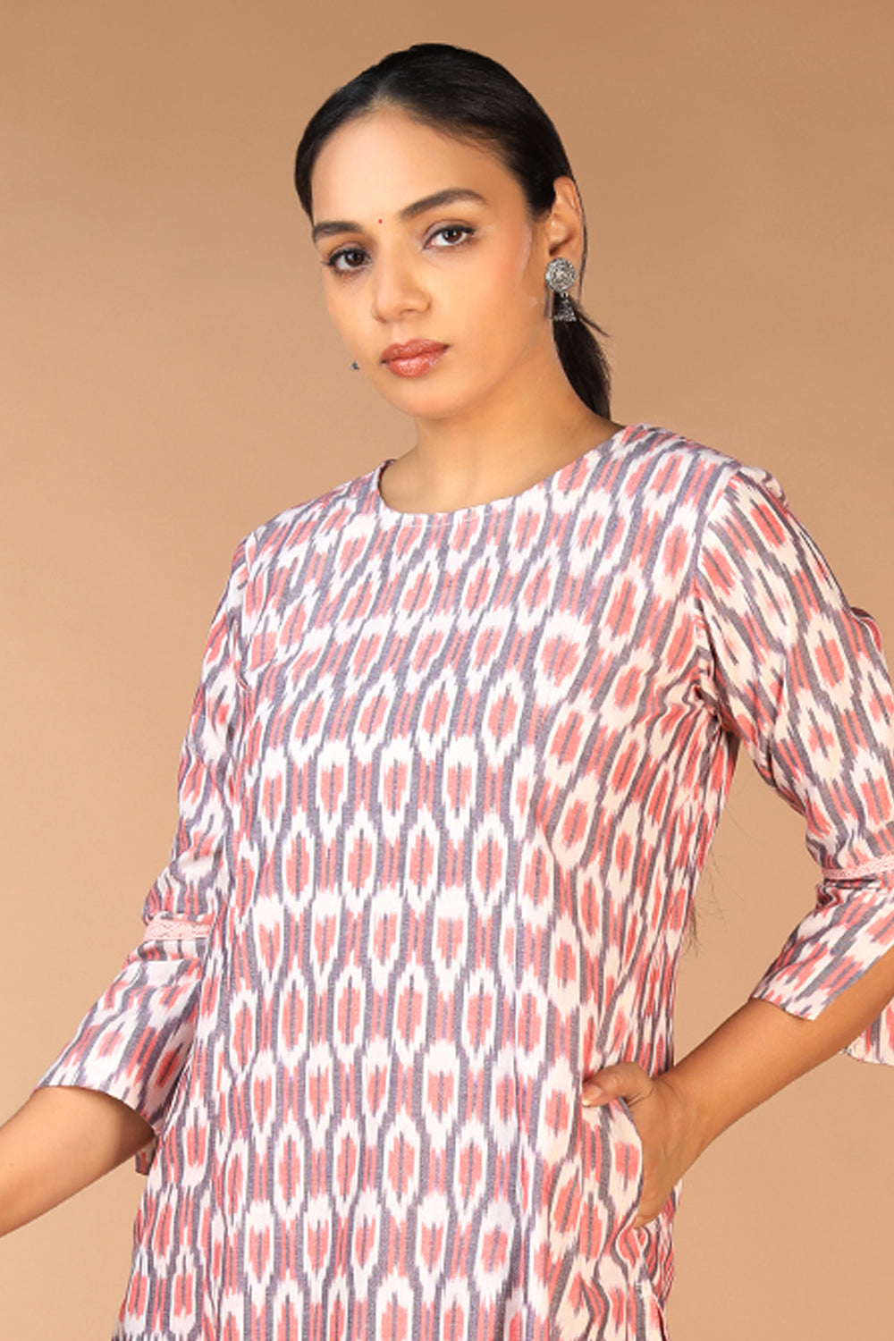 Cotton Pochampally Ikat kurti