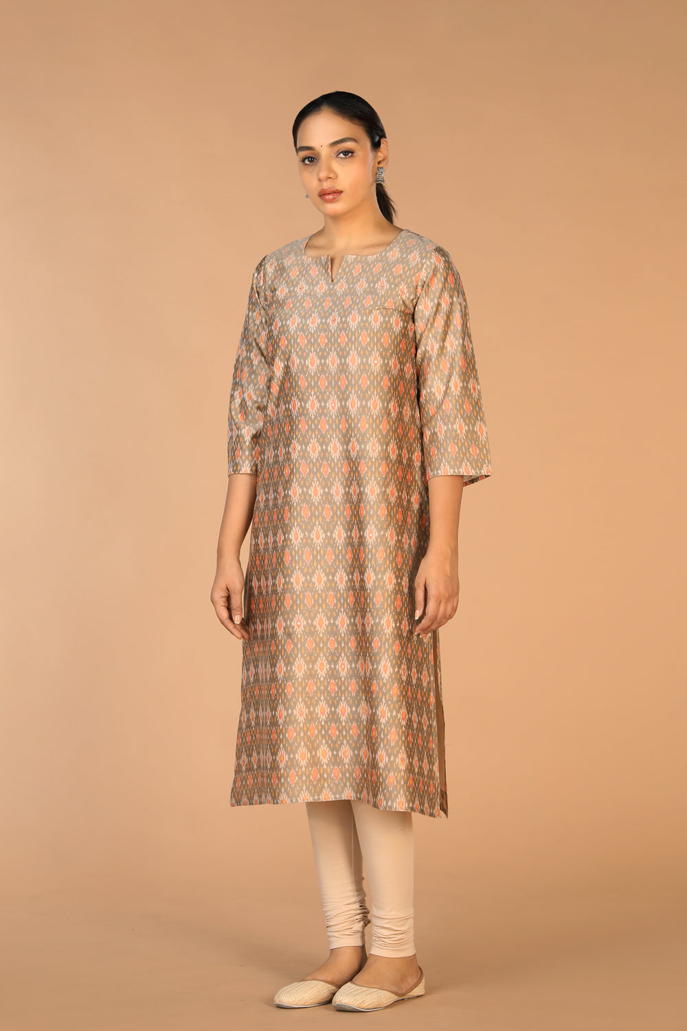 Handwoven Pochampally Silk Ikat Kurti