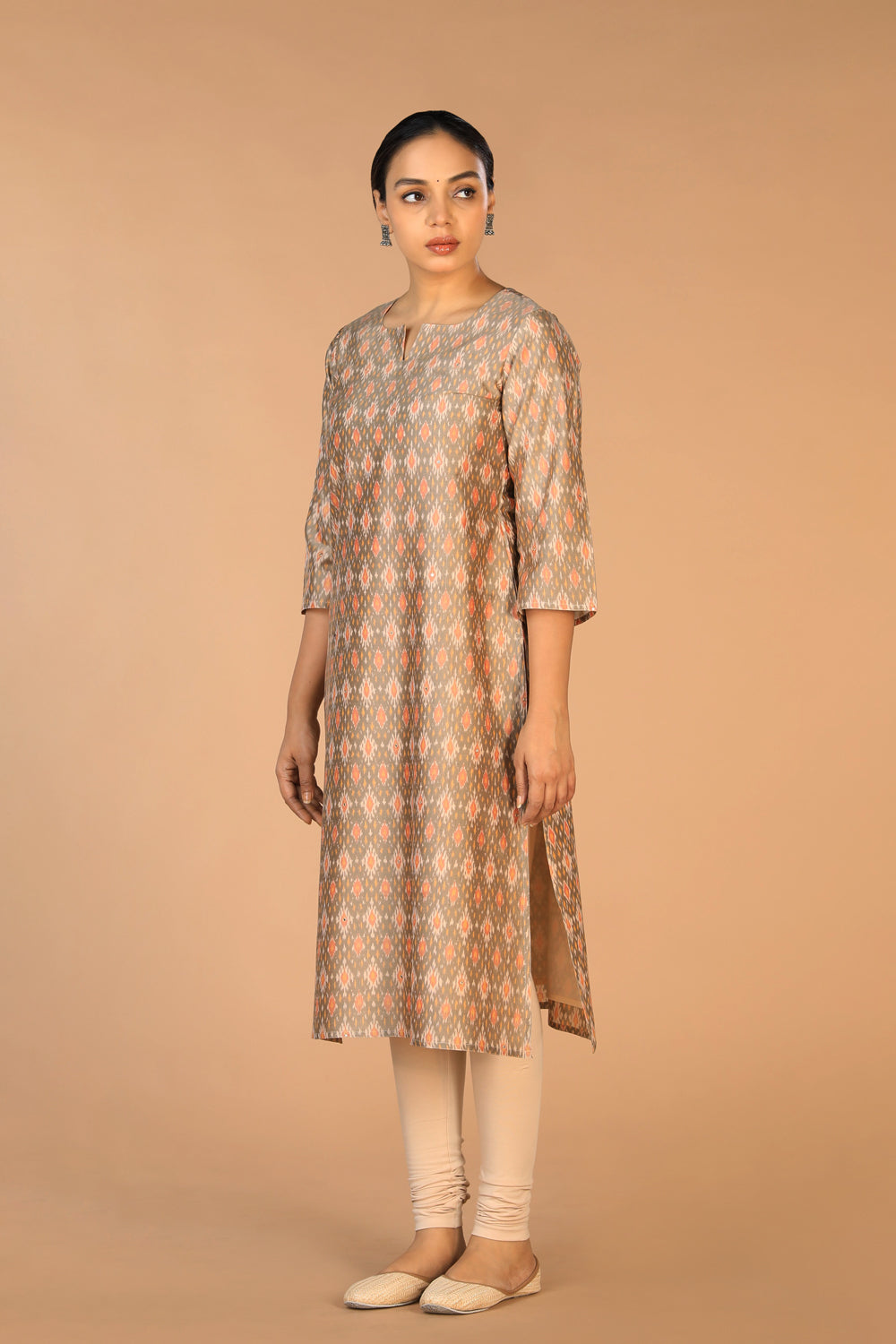 Handwoven Pochampally Silk Ikat Kurti