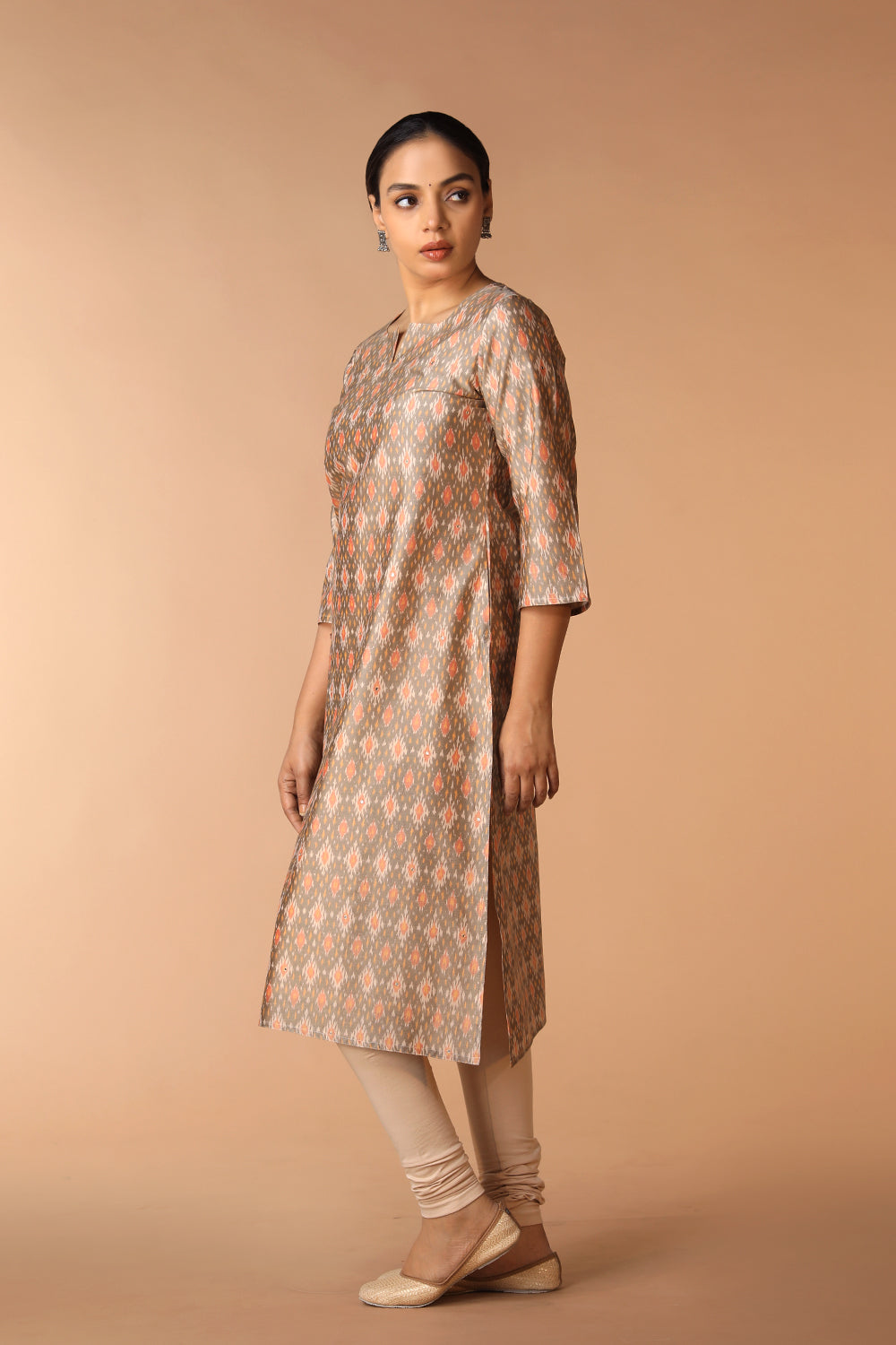 Handwoven Pochampally Silk Ikat Kurti