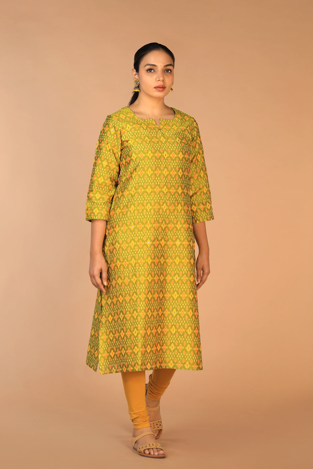 Handwoven Pochampally Silk Ikat Kurti