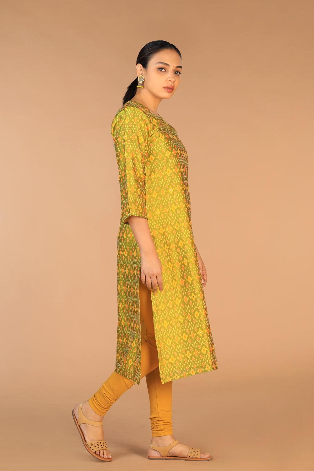 Handwoven Pochampally Silk Ikat Kurti