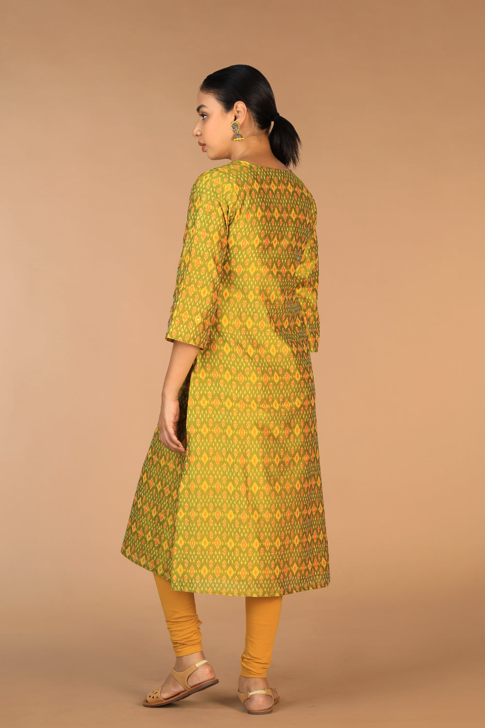 Handwoven Pochampally Silk Ikat Kurti