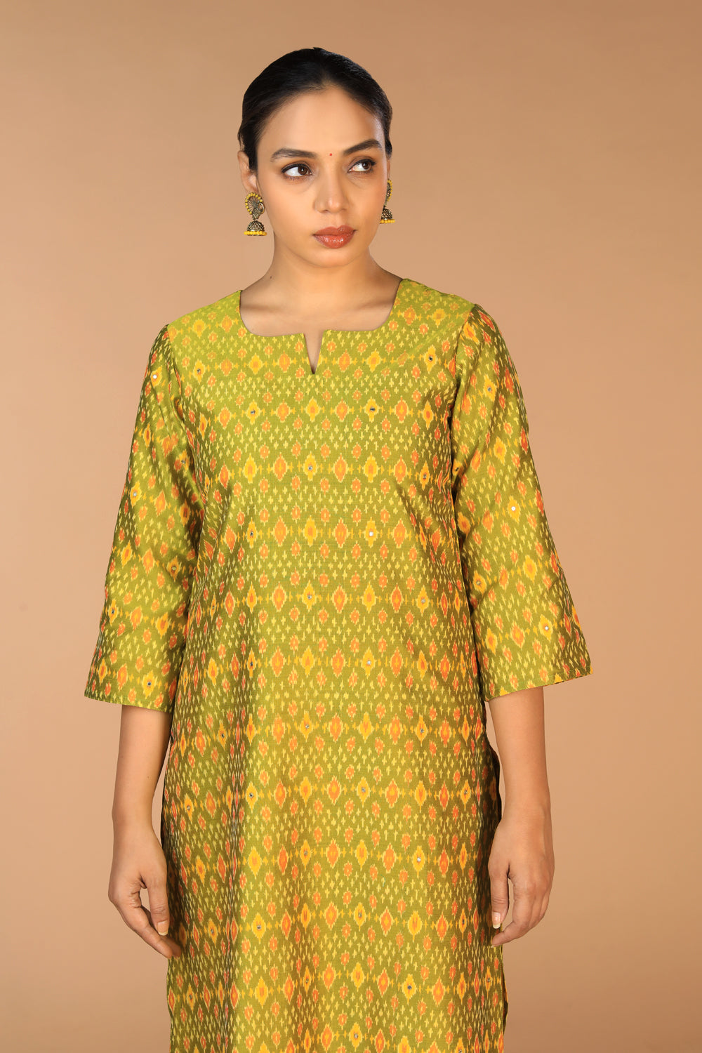 Handwoven Pochampally Silk Ikat Kurti