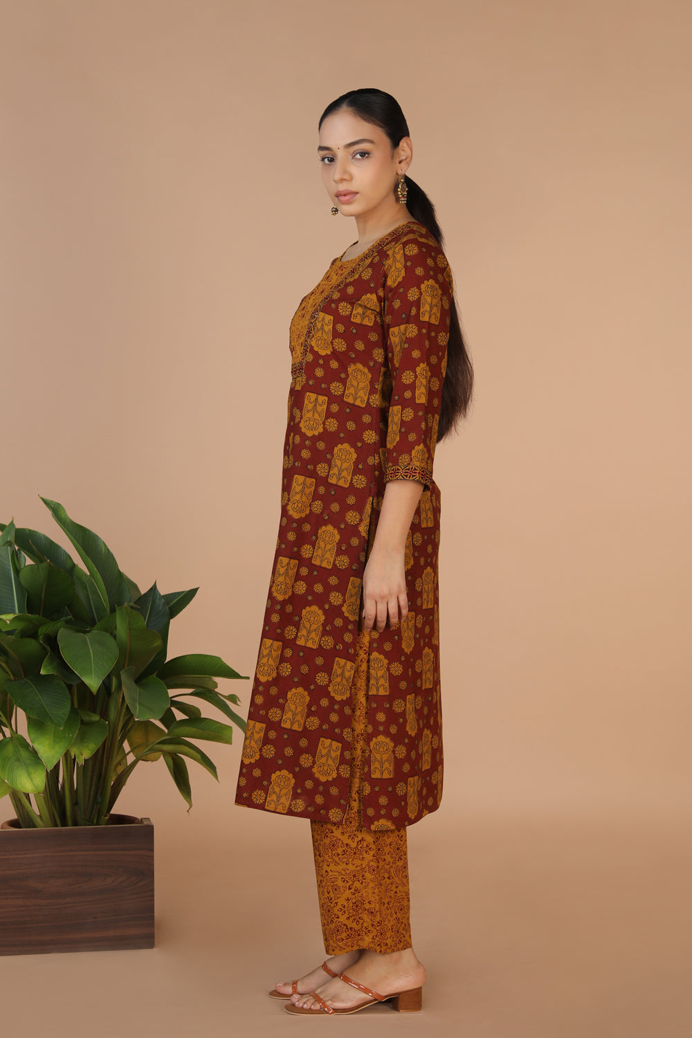 Bagh Handblock printed Kurta and pants set