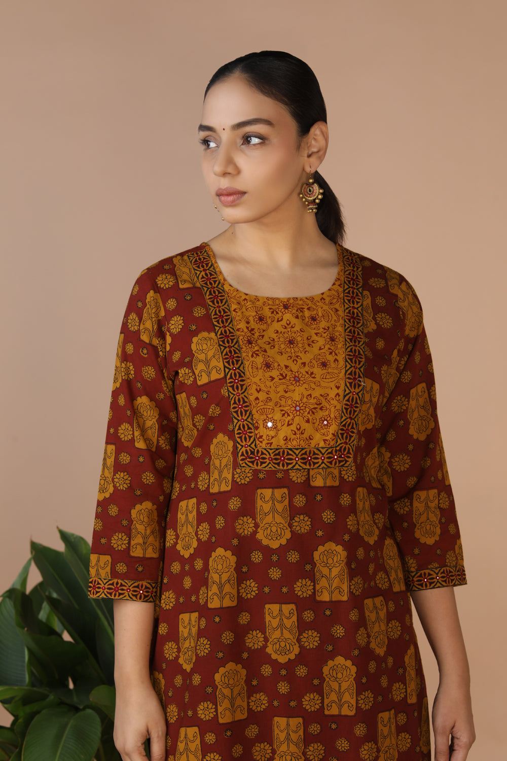 Bagh Handblock printed Kurta and pants set