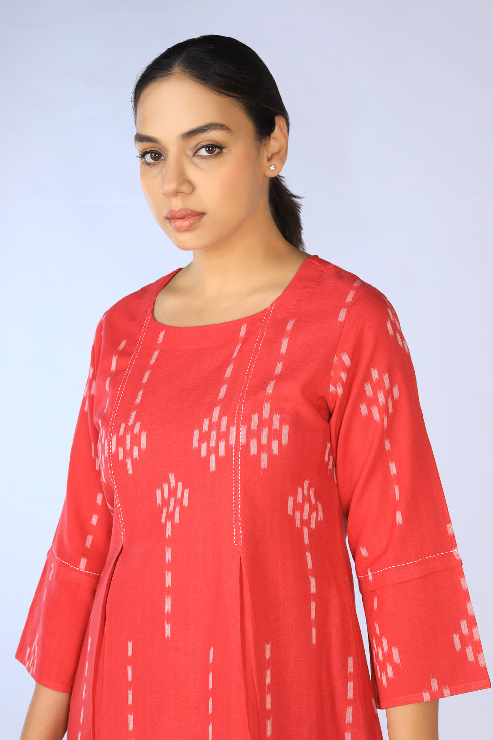 Handwoven Cotton Pochampally Ikat Dress