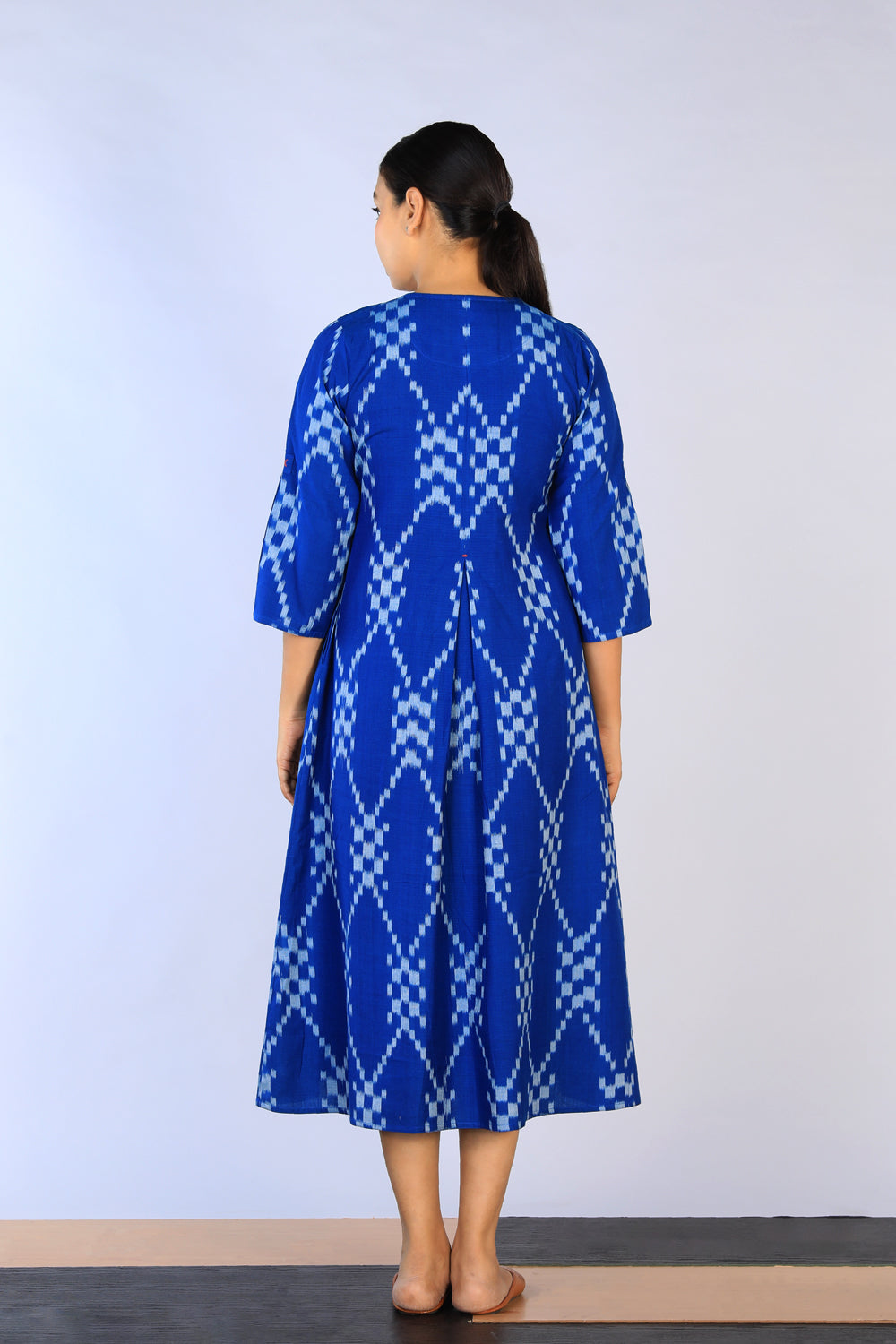 Handwoven Cotton Pochampally Ikat Dress