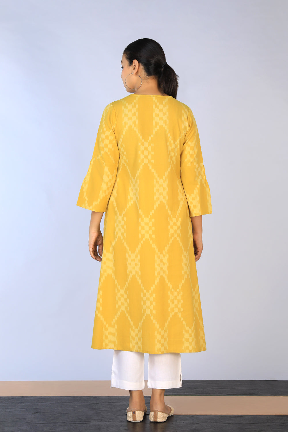 Handwoven cotton Pochampally Ikat Kurti