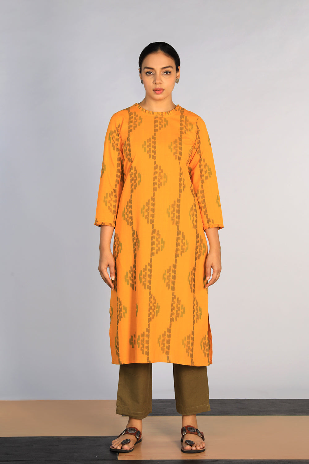 Cotton Pochampally Ikat kurti