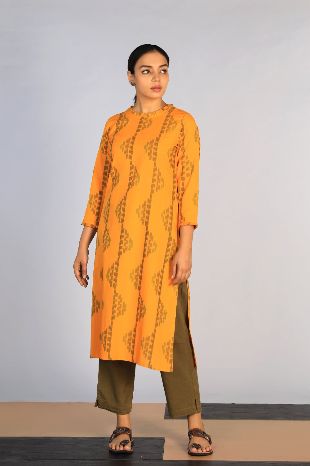 Cotton Pochampally Ikat kurti