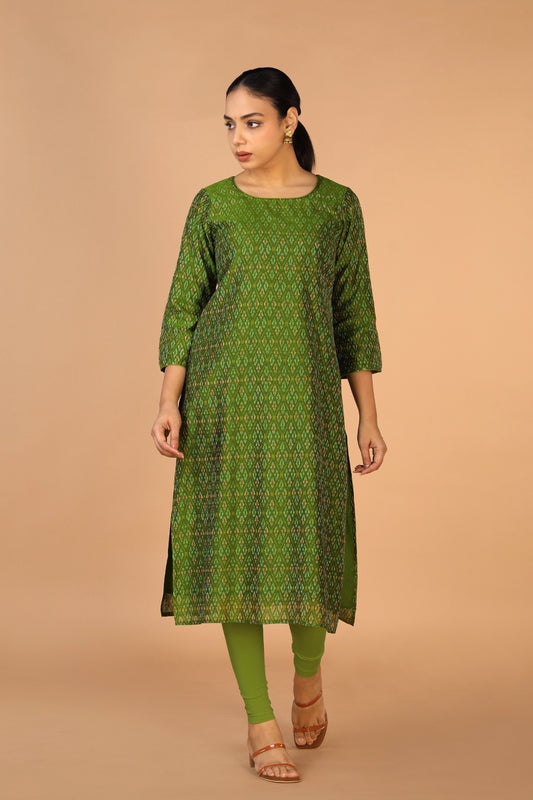 Silk Pochampally Ikat kurti