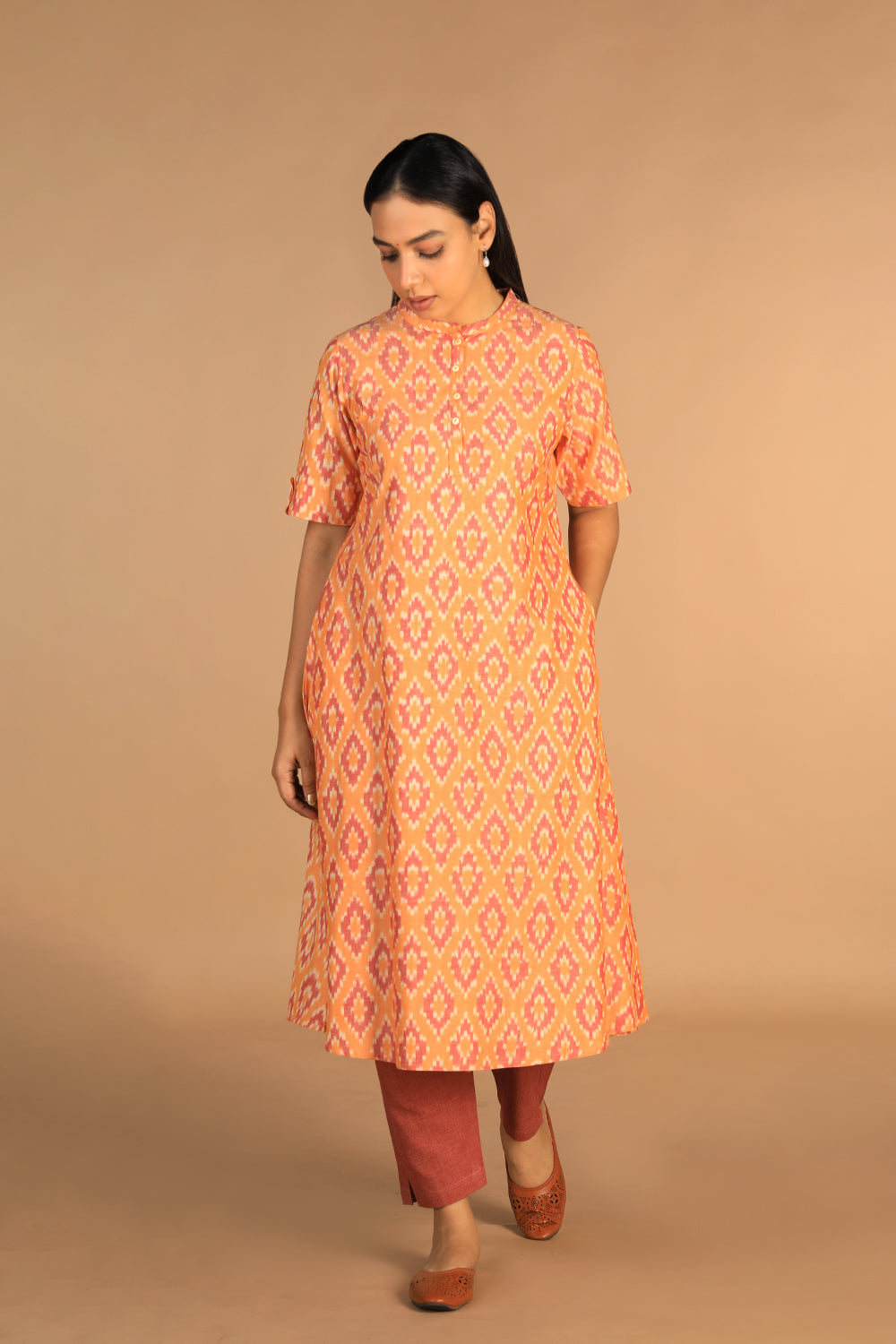 Cotton Ikat kurti