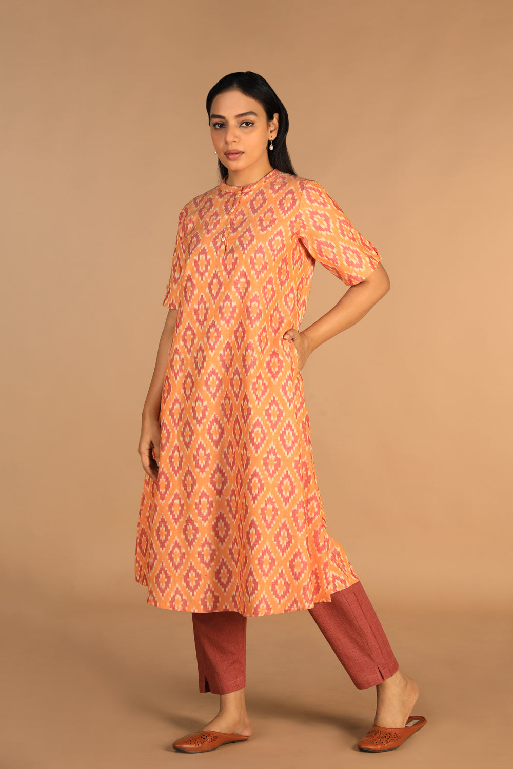 Cotton Ikat kurti