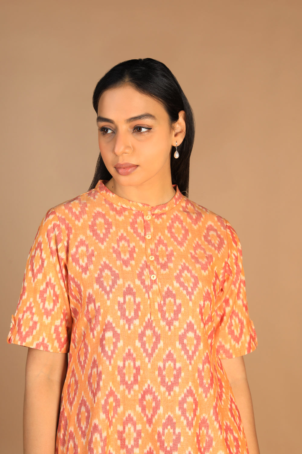 Cotton Ikat kurti