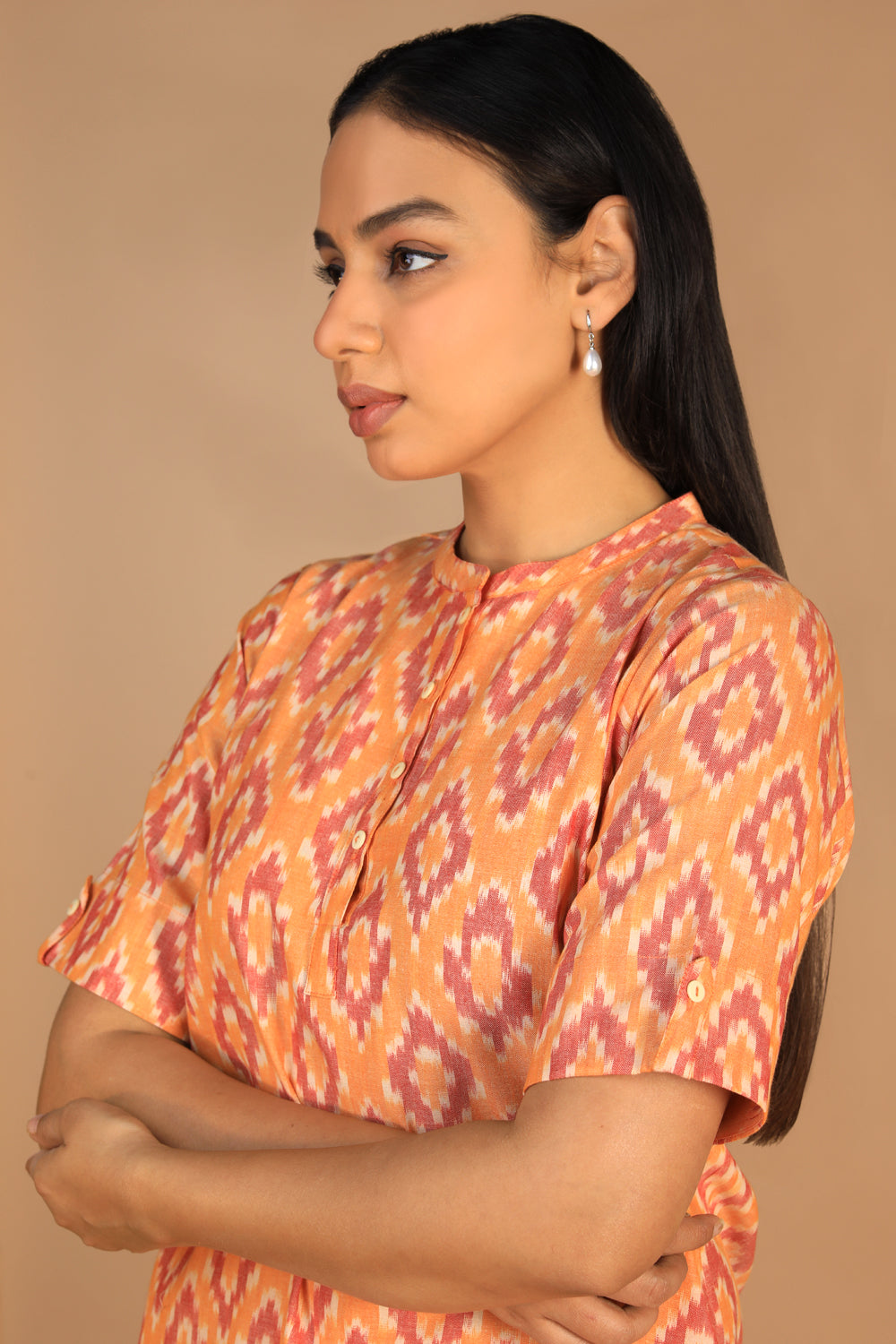 Cotton Ikat kurti