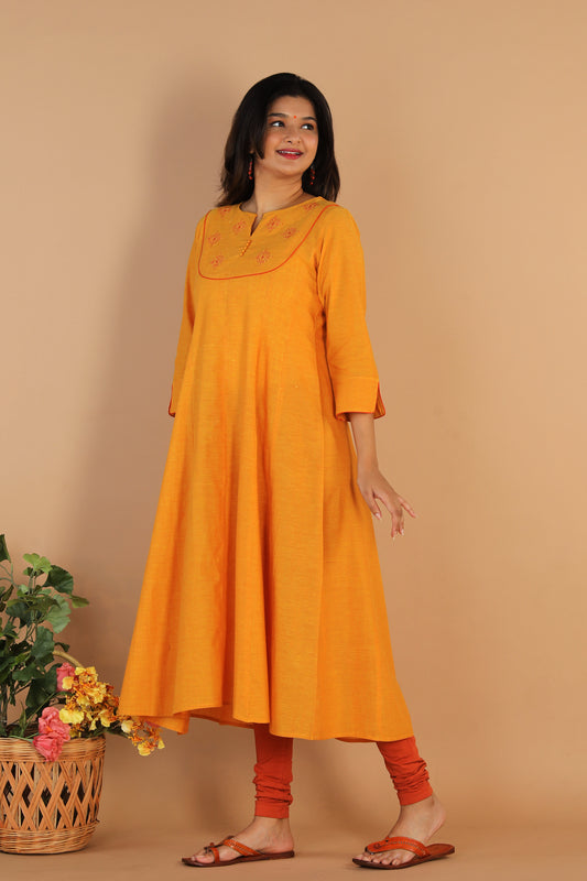 Traditional long panelled dress