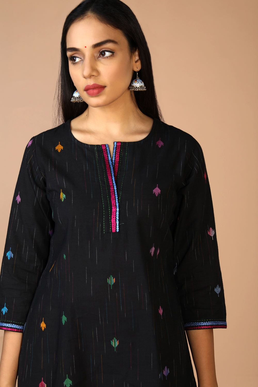 Embroidered princess line kurti