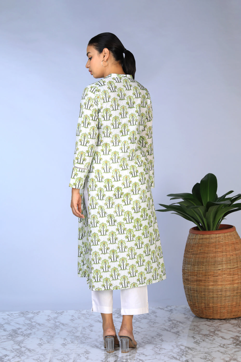 Handblock printed  Kurti & dupatta set