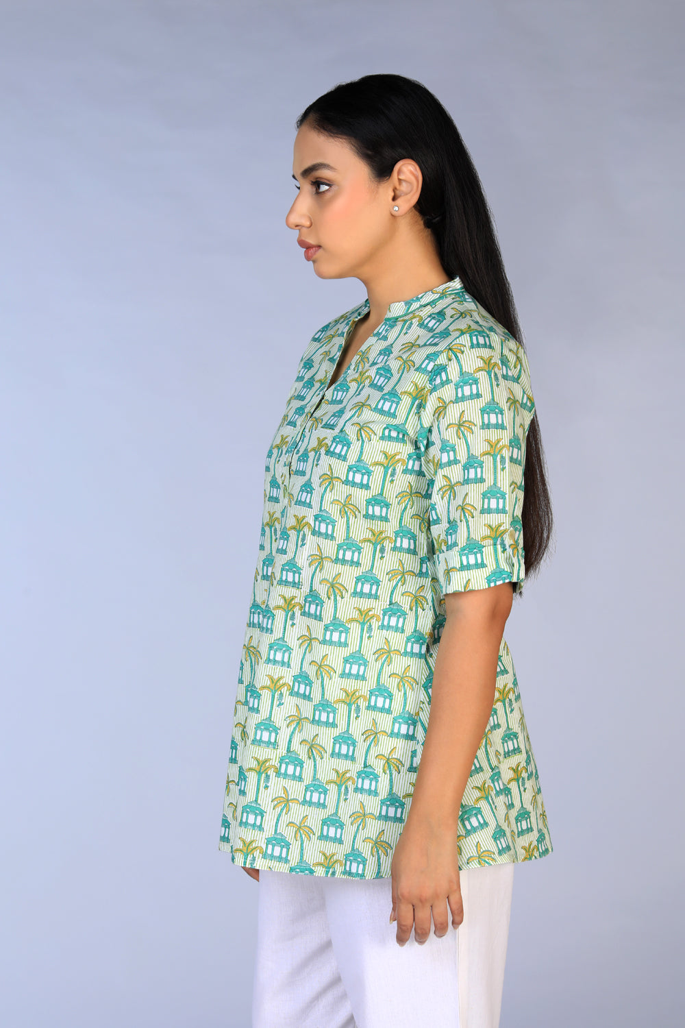 Handblock Printed short Kurti