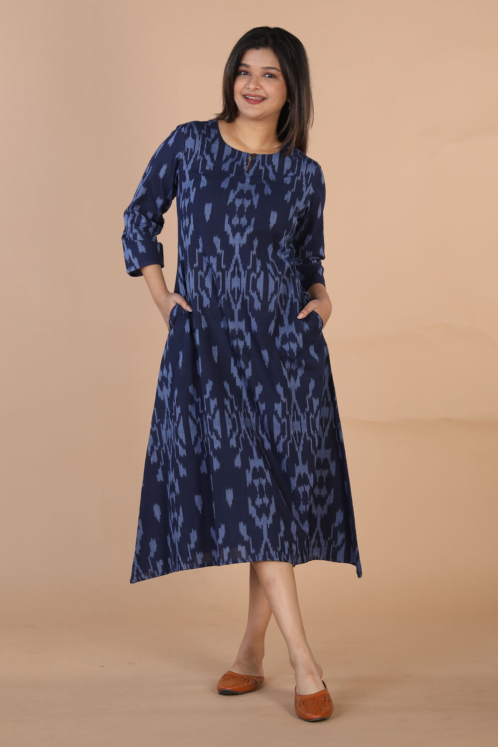 Ikat Print Dress – Linen and Linens
